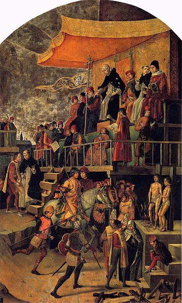 Pedro Berruguete Burning of the Heretics